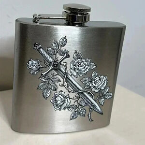 LINK-UP Stainless Steel  6 oz Flask